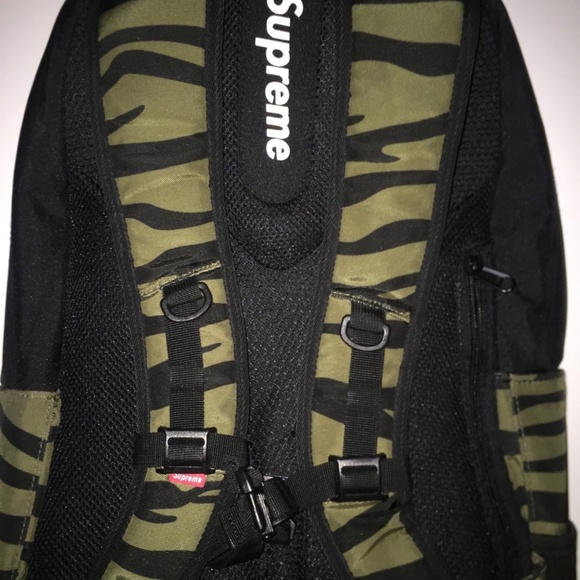 Supreme 2011 Box Logo Backpack in Zebra/Olive/Camo - Picture 6 of 6